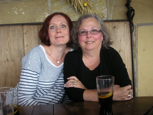 A chance to meet up with Melanie Robertson-King ~ at Cross Butts Stable Restaurant in Whitby. We had a fabulous meal and chatted nineteen to the dozen before Melanie and Don had to drive on down to Lincoln.