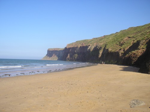 Saltburn Beach. We had the whole place almost entirely to ourselves, which is a great mystery as it's by far the most perfect children's beach ever. Sandcastle building sand, a gentle slope into the sea with plenty of paddling opportunities, rock pools AND fossils! We found ourselves coming back day after day.